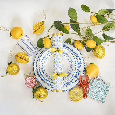 Palemo Beaded Lemon Slice Yellow